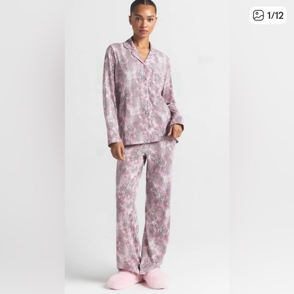 SKIMS Other - SKIMS Pink Patterned Long-Sleeve Pajama Set